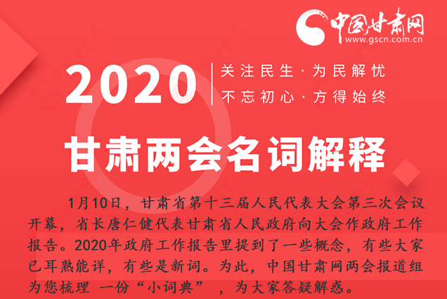 2020甘肅兩會|漲知識！政府工作報告23個新名詞，最全解釋來了