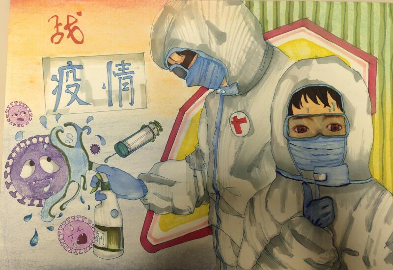 “疫情當(dāng)前，孩子們有‘畫(huà)’說(shuō)”作品展播（三十五）