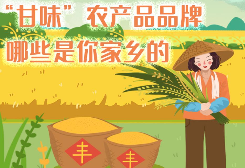 一圖帶你了解“甘味”農(nóng)產(chǎn)品品牌 ，哪些是你家鄉(xiāng)的？