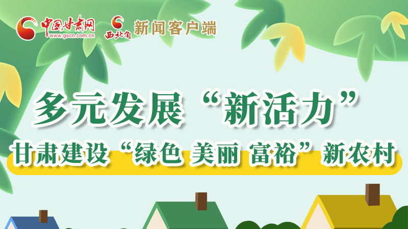 【奮進新征程 建功新時代——喜迎省第十四次黨代會】多元發(fā)展“新活力” 甘肅建設“綠色 美麗 富?！毙罗r村
