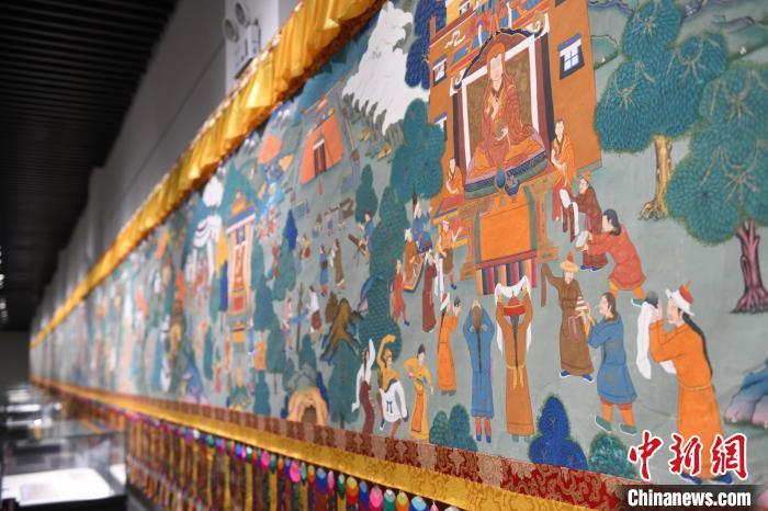 8月20日，“塔影河聲吉祥千年——涼州會盟暨蘭州與武威文物聯(lián)展”在蘭州市博物館開展。戴文昌 攝