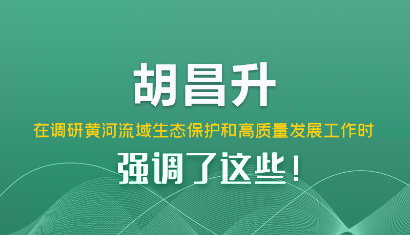 圖解|胡昌升在調(diào)研黃河流域生態(tài)保護(hù)和高質(zhì)量發(fā)展工作時強調(diào)了這些！